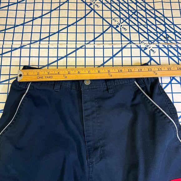 Swissport Cargo Pants Size 30R Black Red Hi-Vis Reflective Strips - Picture 9 of 10